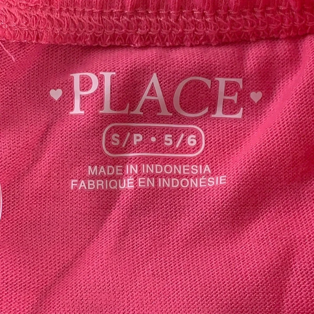 The Children's Place Girls Small (5/6) Black Pink Knit Dolphin Shorts 2-Pack NWT